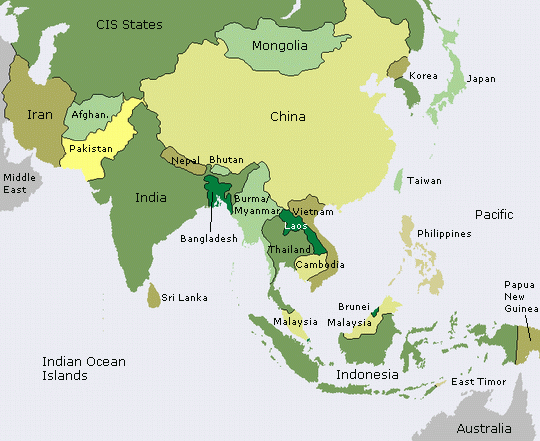 To and From the Airport - Asia menu