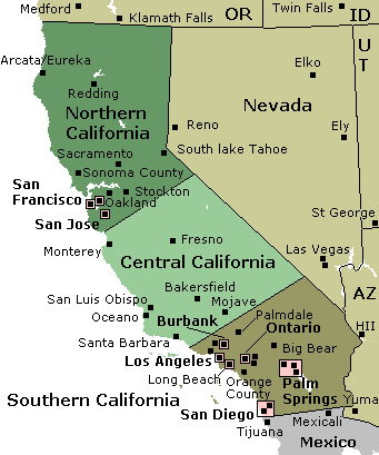 map southern california airports To And From The Airport California Menu map southern california airports